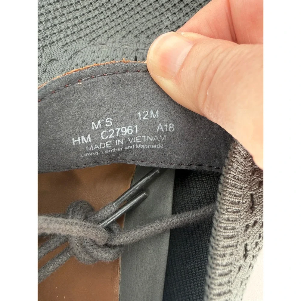 Cole Haan Mens Zerogrand Stitchlite Wingtip Oxford Gray C27961 Size 12M